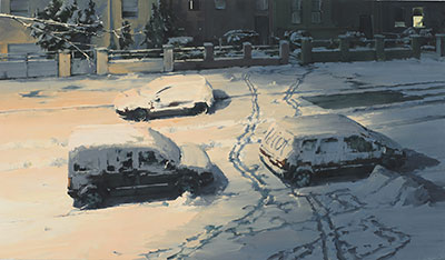VOR DEM HAUS (FICKR) 2013 140 x 240 cm